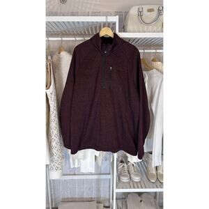 Copied - Eddie Bauer Men's Size 2XL Maroon Half Zip Pullover Sweater #0055